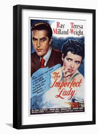 The Imperfect Lady, from Left: Ray Milland, Teresa Wright, 1947-null-Framed Art Print