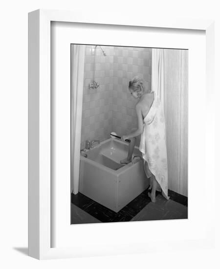 The Imperial Bath and Shower Unit from Heatons of Rotherham, South Yorkshire, 1966-Michael Walters-Framed Photographic Print