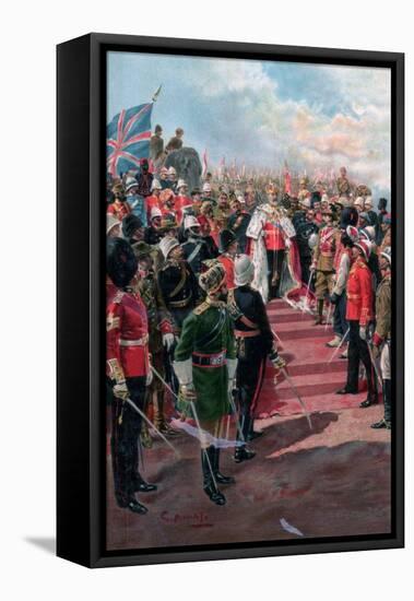 The Imperial Bodyguard, the Soldiers of the Empire, 1902-G Amato-Framed Stretched Canvas