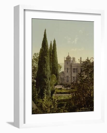 The Imperial Castle, Alupku or Alupka. The Crimea, Russia, , c.1890- c.1900-null-Framed Giclee Print