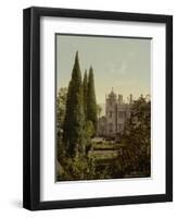 The Imperial Castle, Alupku or Alupka. The Crimea, Russia, , c.1890- c.1900-null-Framed Premium Giclee Print