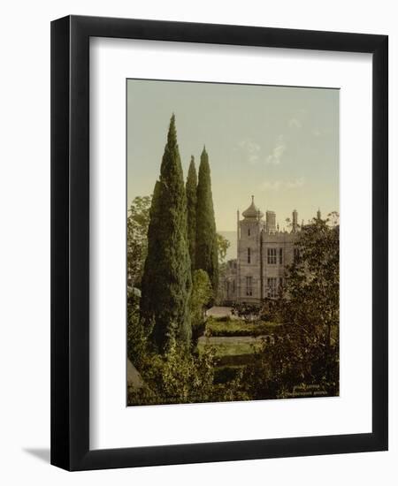 The Imperial Castle, Alupku or Alupka. The Crimea, Russia, , c.1890- c.1900-null-Framed Premium Giclee Print