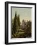 The Imperial Castle, Alupku or Alupka. The Crimea, Russia, , c.1890- c.1900-null-Framed Premium Giclee Print