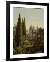 The Imperial Castle, Alupku or Alupka. The Crimea, Russia, , c.1890- c.1900-null-Framed Giclee Print