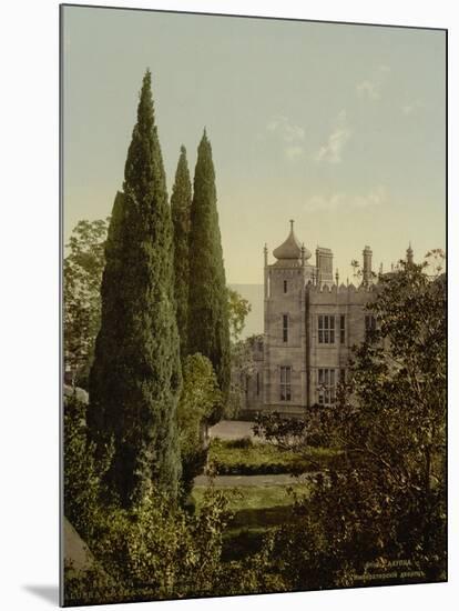 The Imperial Castle, Alupku or Alupka. The Crimea, Russia, , c.1890- c.1900-null-Mounted Giclee Print