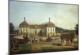 The Imperial Castle of Schlosshof from the Garden Side, 1758-1761-Bernardo Bellotto-Mounted Giclee Print