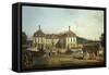The Imperial Castle of Schlosshof from the Garden Side, 1758-1761-Bernardo Bellotto-Framed Stretched Canvas
