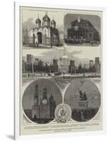 The Imperial Coronation at Moscow, Cathedrals and Palaces, with the Illuminations-null-Framed Giclee Print