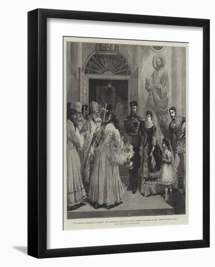 The Imperial Coronation at Moscow-null-Framed Giclee Print