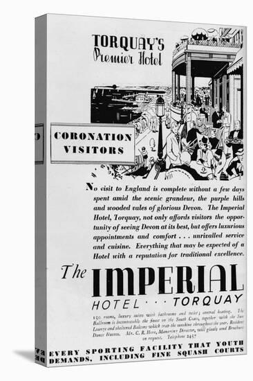 The Imperial Hotel, Torquay, 1937-null-Stretched Canvas