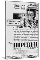 The Imperial Hotel, Torquay, 1937-null-Mounted Giclee Print