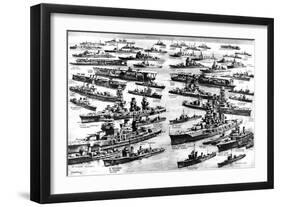 The Imperial Japanese Navy, Second World War, 1941-null-Framed Art Print