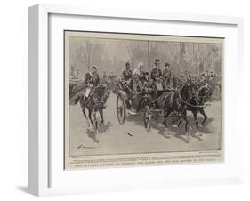 The Imperial Meeting at Potsdam, the Kaiser and the Tsar Driving to the Palace-Frederic De Haenen-Framed Giclee Print