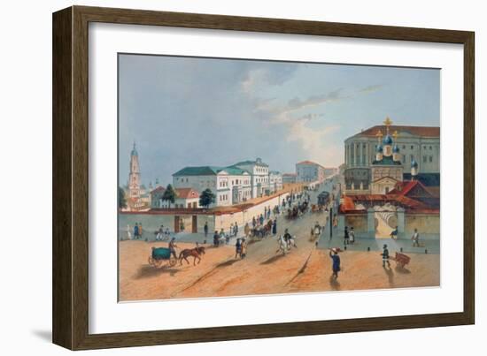 The Imperial Post Office in Moscow, 1840s-A Müller-Framed Giclee Print