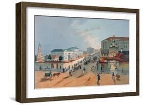 The Imperial Post Office in Moscow, 1840s-A Müller-Framed Giclee Print