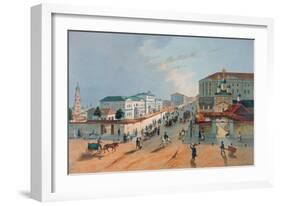 The Imperial Post Office in Moscow, 1840s-A Müller-Framed Giclee Print