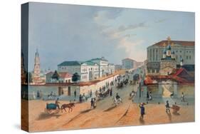 The Imperial Post Office in Moscow, 1840s-A Müller-Stretched Canvas