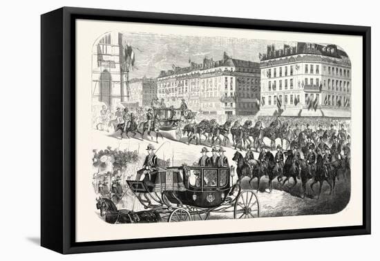 The Imperial Procession Going to the Notre Dame-null-Framed Stretched Canvas