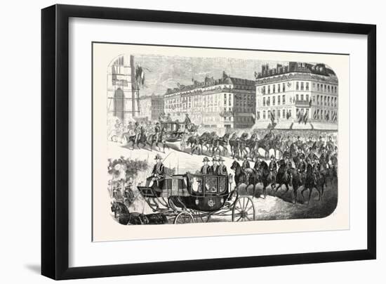 The Imperial Procession Going to the Notre Dame-null-Framed Premium Giclee Print