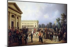 The Imperial Russian Guard in Tsarskoye Selo in 1832, 1841-Franz Kruger-Mounted Giclee Print