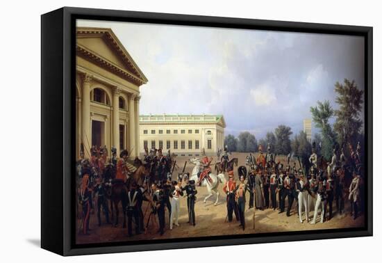 The Imperial Russian Guard in Tsarskoye Selo in 1832, 1841-Franz Kruger-Framed Stretched Canvas