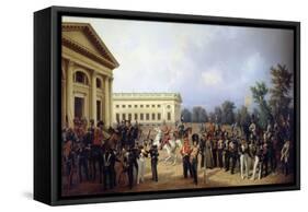 The Imperial Russian Guard in Tsarskoye Selo in 1832, 1841-Franz Kruger-Framed Stretched Canvas