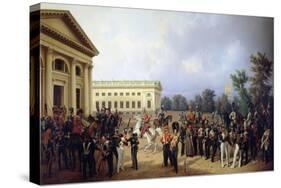 The Imperial Russian Guard in Tsarskoye Selo in 1832, 1841-Franz Kruger-Stretched Canvas