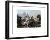 The Imperial Travelling Palace at the Hoo-Kew-Shan, China, C1840-J Sands-Framed Giclee Print