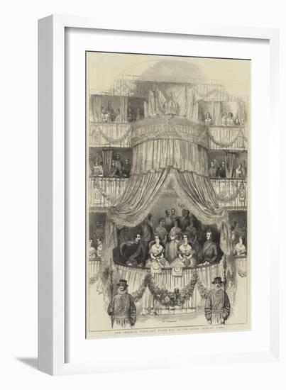 The Imperial Visit, the State Box at the Royal Italian Opera-null-Framed Giclee Print