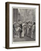 The Imperial Wedding at St Petersburg-William Heysham Overend-Framed Giclee Print