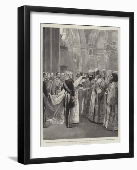 The Imperial Wedding at St Petersburg-William Heysham Overend-Framed Giclee Print