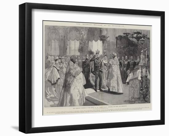 The Imperial Wedding at St Petersburg-Thomas Walter Wilson-Framed Giclee Print