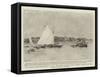 The Imperial Yacht-Club Regatta at Kiel, the German Emperor's Yacht Meteor Receiving the Prize-Eduardo de Martino-Framed Stretched Canvas