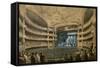 The Imperiale Academy of Music, theatre of the Opera, during a performance of Robert le Diable-Louis Jules Arnout-Framed Stretched Canvas