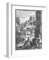 The Importance of Knowing Perspective, 18th Century-William Hogarth-Framed Giclee Print