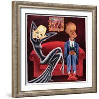 The Impossible Interview, Illustration from Vanity Fair Magazine, 1932-null-Framed Giclee Print