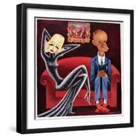 The Impossible Interview, Illustration from Vanity Fair Magazine, 1932-null-Framed Giclee Print