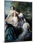 The Impress Eugenie (1826-1920) in 1855, 19Th Century (Oil on Canvas)-Franz Xaver Winterhalter-Mounted Giclee Print