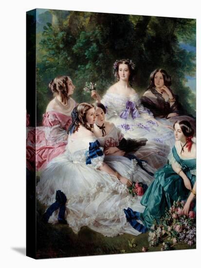 The Impress Eugenie (1826-1920) in 1855, 19Th Century (Oil on Canvas)-Franz Xaver Winterhalter-Stretched Canvas