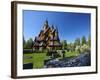 The Impressive Exterior of Heddal Stave Church, Norway's Largest Wooden Stavekirke-Doug Pearson-Framed Photographic Print