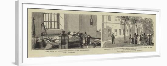 The Imprisonment of Arabi Pasha-Frederic Villiers-Framed Premium Giclee Print