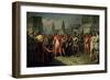 The Imprisonment of Guatimocin by the Troops of Hernan Cortes, 1856-Carlos Maria Esquivel-Framed Giclee Print
