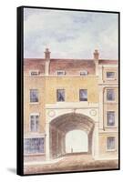 The Improved Entrance to Scotland Yard, 1824-T. Chawner-Framed Stretched Canvas