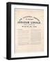 The Inaugural Address of President Abraham Lincoln Delivered at the National Capitol, 4th March…-null-Framed Giclee Print