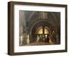 The Inauguration of Jacques de Molay into the Order of Knights Templar in 1295-Francois-Marius Granet-Framed Giclee Print