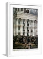 The Inauguration of Jefferson Davis, c.1861-James Massalon-Framed Giclee Print