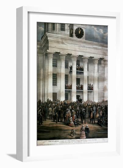 The Inauguration of Jefferson Davis, c.1861-James Massalon-Framed Giclee Print