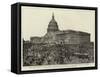 The Inauguration of Mr Grover Cleveland as President of the United States of America-null-Framed Stretched Canvas