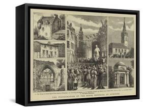 The Inauguration of the Burns Memorial at Dumfries-Henry William Brewer-Framed Stretched Canvas