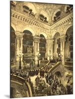 The Inauguration of the Opera. the Opera House, Paris, France, C.1890-C.1900-null-Mounted Giclee Print